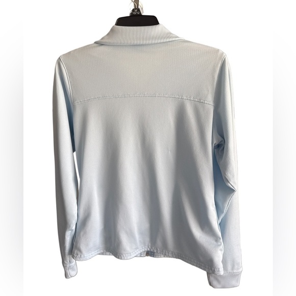 ADIDAS Women’s Track Cropped Baby Blue Jacket Sportwear Lightweight Size M - Picture 3 of 8